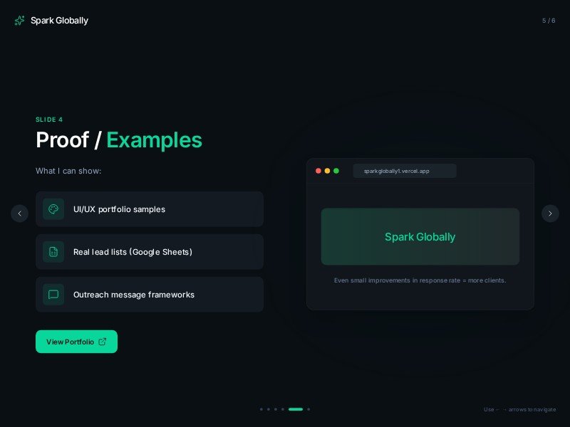 Preview for Dark Portfolio Presentation Template