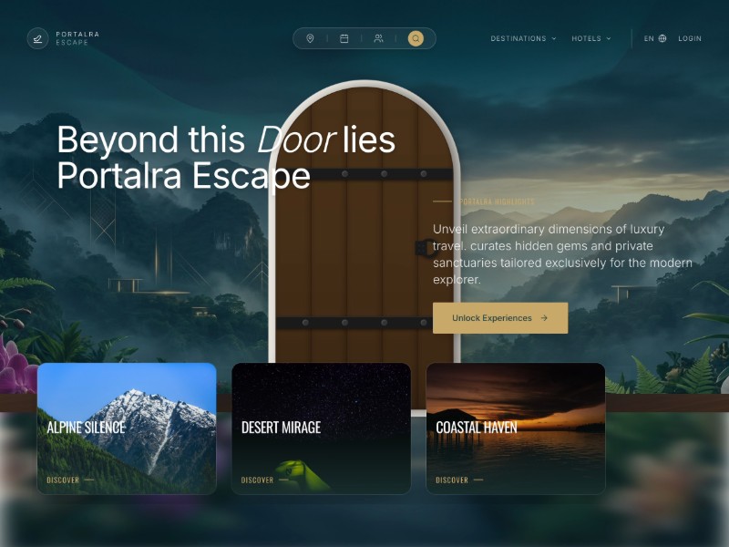 Preview for Luxury Travel Landing Page Template