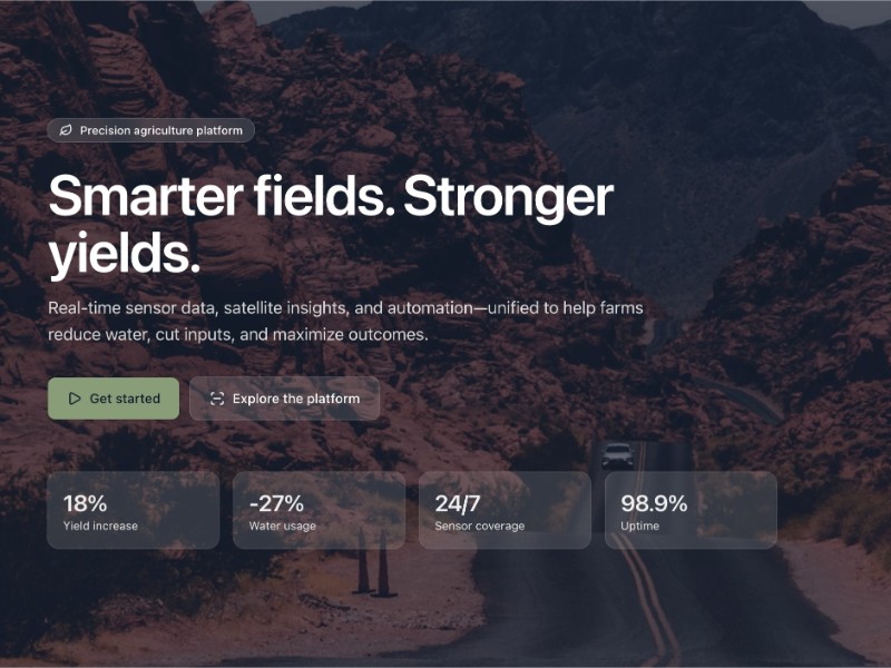 Preview for Precision Agriculture Platform UI