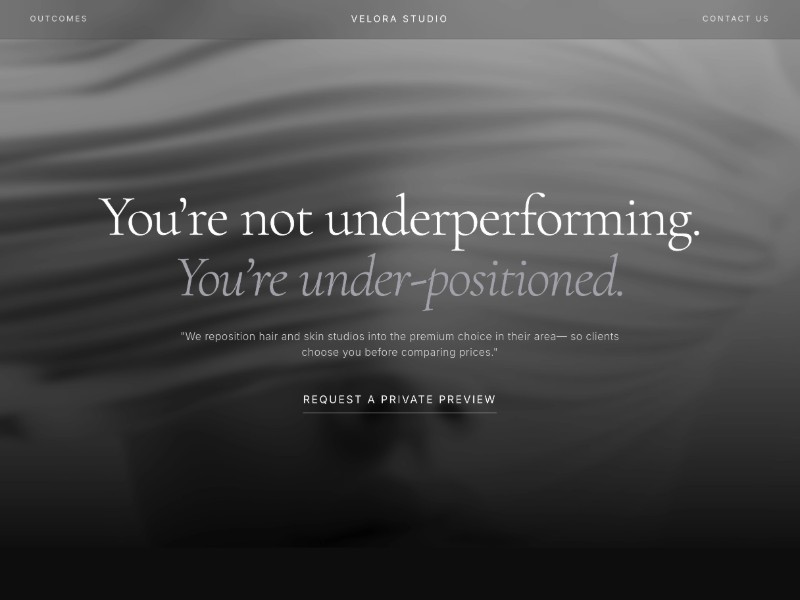 Preview for Velora Studio Premium Brand Positioning Template