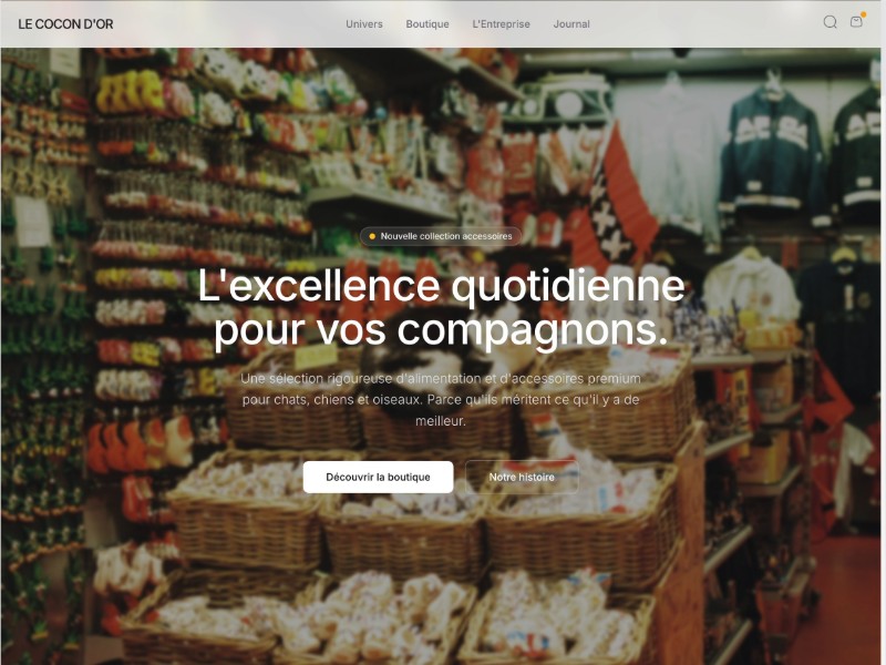 Preview for Pet E-commerce Landing Page Template