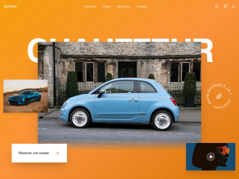 Preview for Premium Taxi Service Landing Page Template