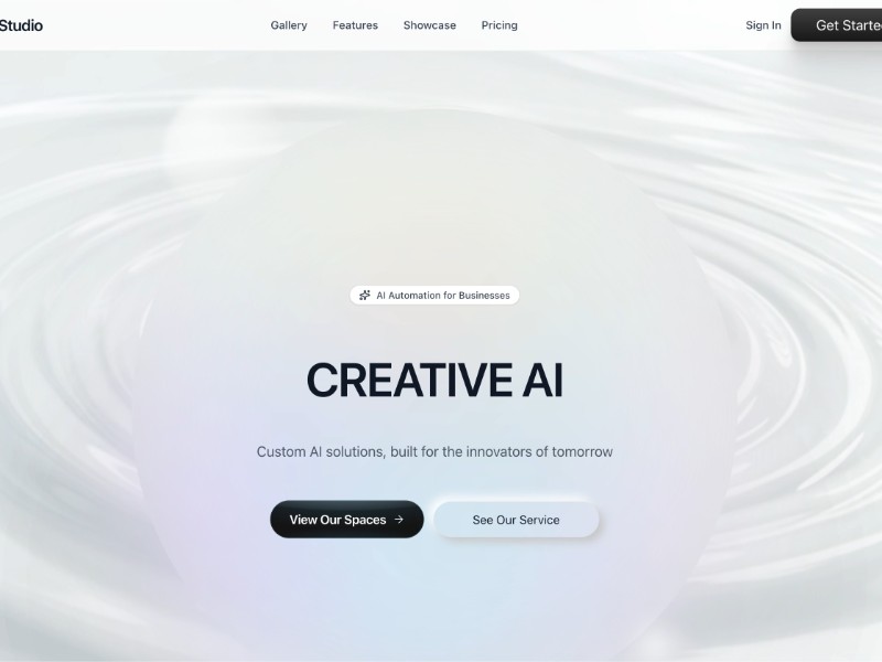 Preview for Creative AI Marketing Landing Page Template