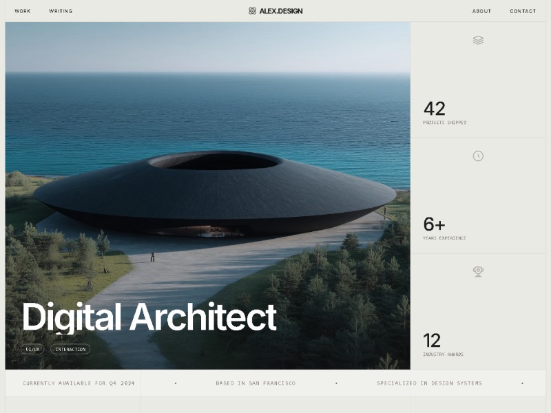 Preview for Product Designer Portfolio Website Template