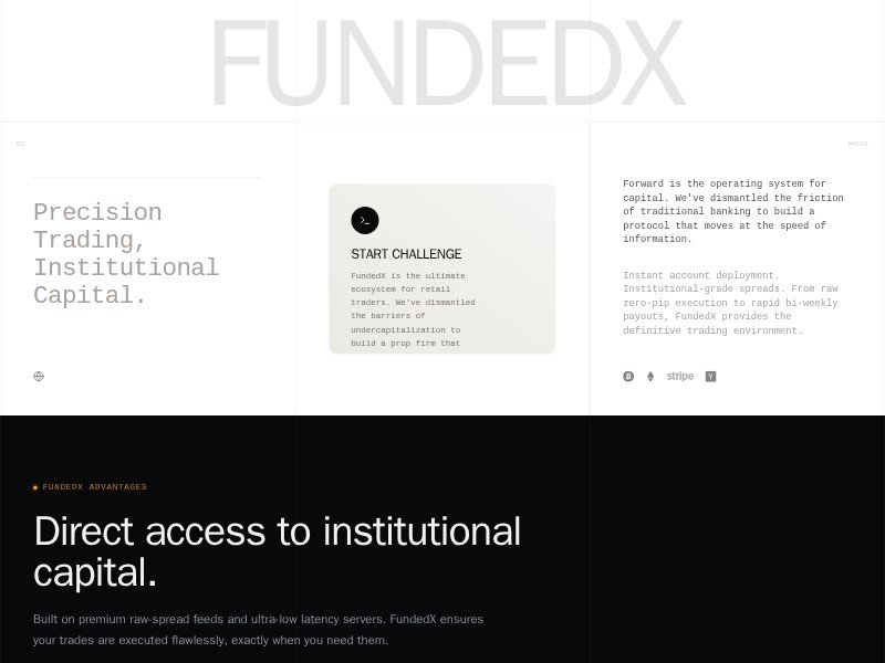 Preview for Prop Trading Landing Page Template