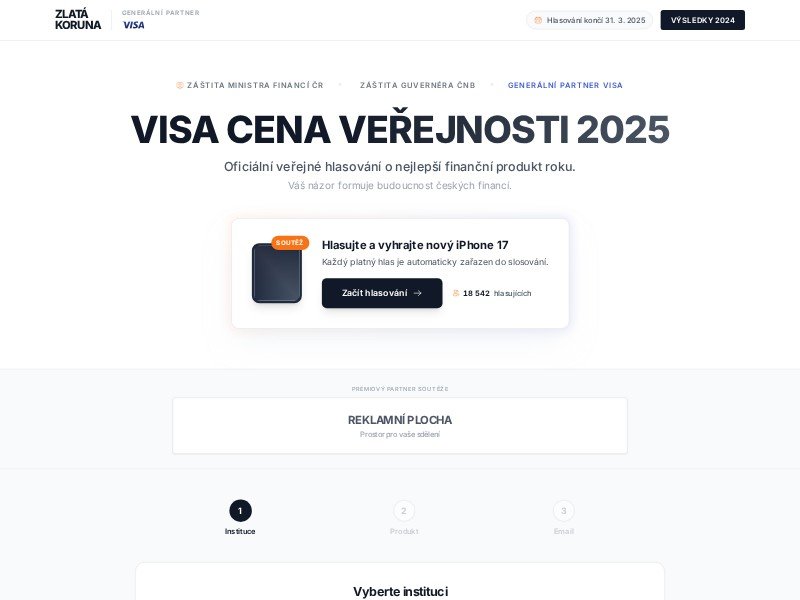 Preview for Public Voting Campaign Landing Page Template