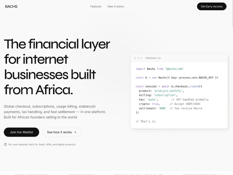 Preview for Fintech SaaS Landing Page Template