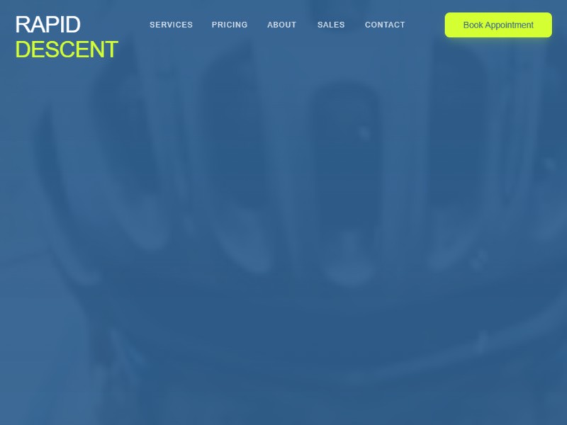 Preview for Bike Workshop Landing Page Template