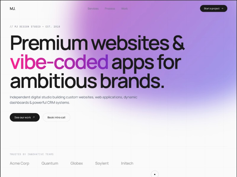 Preview for Creative Studio Landing Page Template