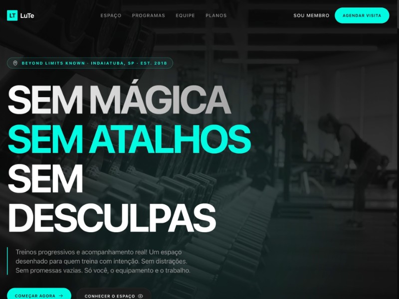 Preview for LuTe Academy Fitness & Gym Landing Page Template