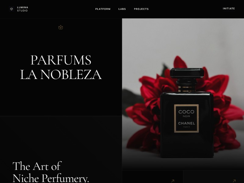 Preview for Luxury Niche Perfumery Landing Page Template