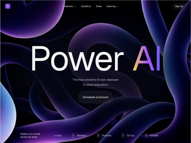Preview for Power AI SaaS Landing Page Template