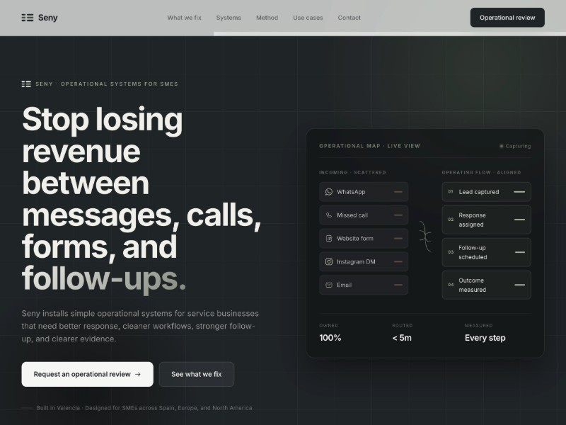 Preview for SME Operational Systems Landing Page Template