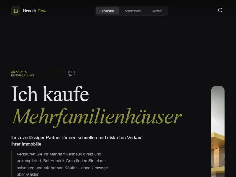 Preview for Real Estate Investor Landing Page Template