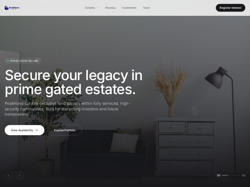 Preview for Real Estate Landing Page Template