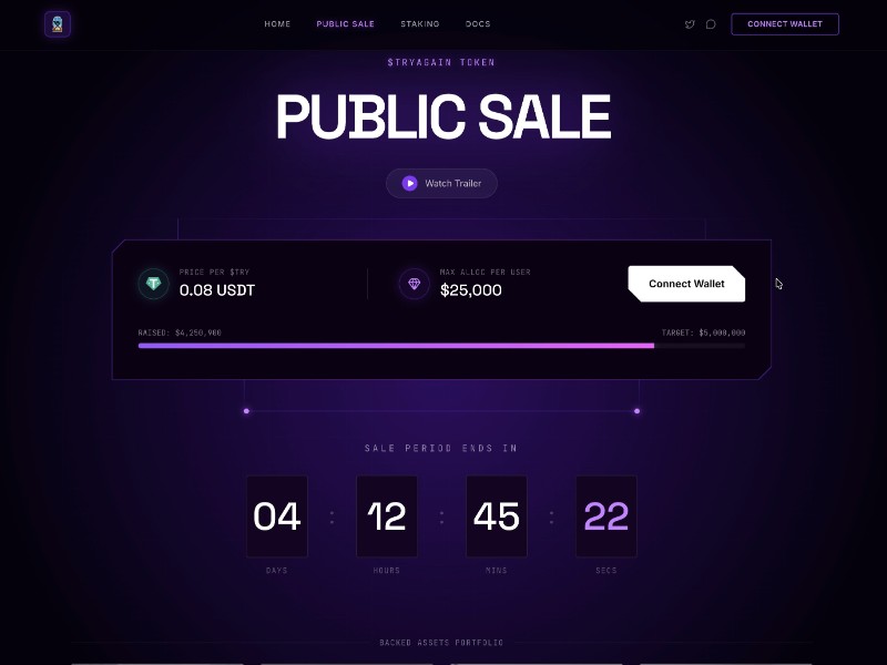 Preview for Real Estate Public Sale Landing Page Template