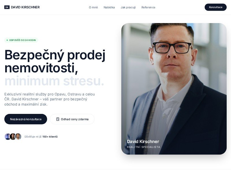 Preview for Real Estate Specialist Landing Page Template
