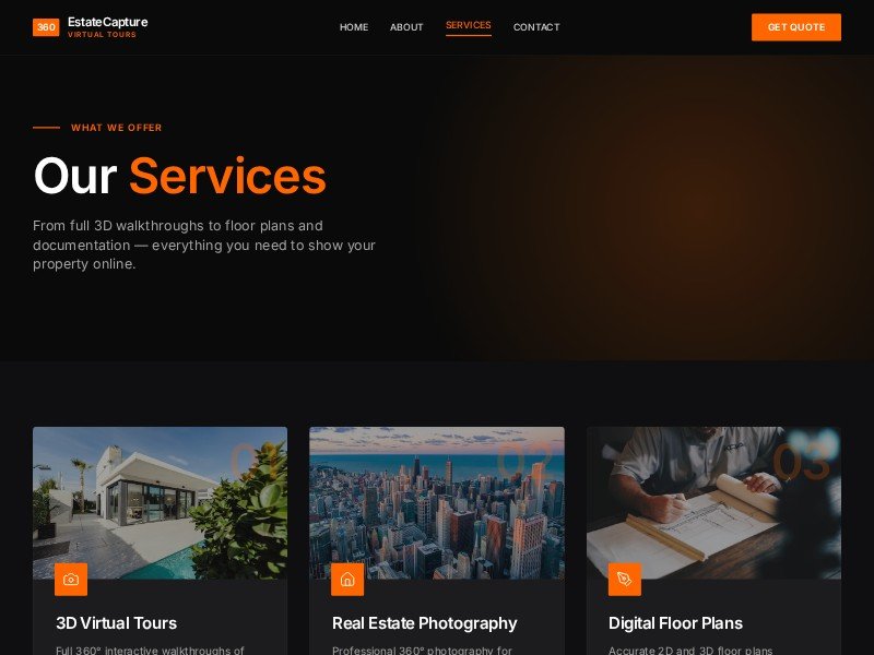 Preview for Real Estate Virtual Tour Landing Page Template