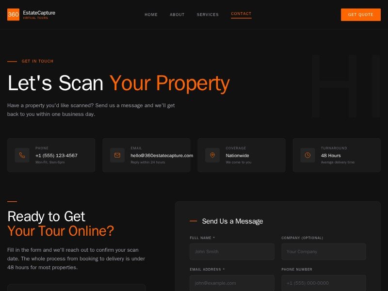 Preview for Real Estate Virtual Tour Landing Page Template