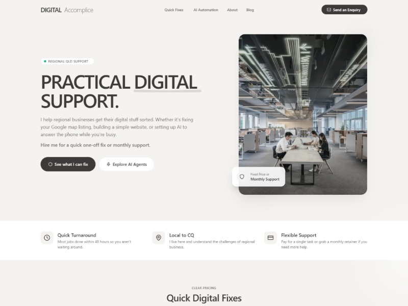 Preview for Regional Digital Services Landing Page Template