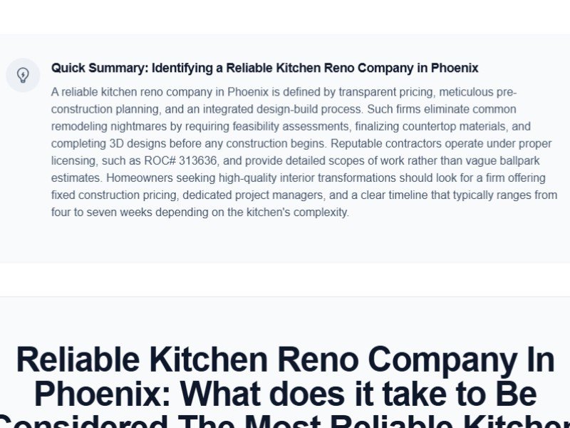 Preview for Reliable kitchen reno company in Phoenix | Phoenix Home Remodeling 602-492-8205