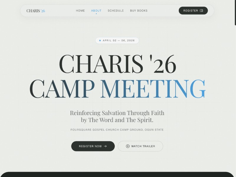 Preview for Religious Conference Landing Page Template
