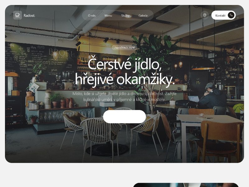 Preview for Cafe & Restaurant Landing Page Template
