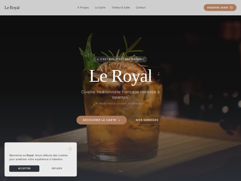 Preview for French Restaurant Landing Page Template