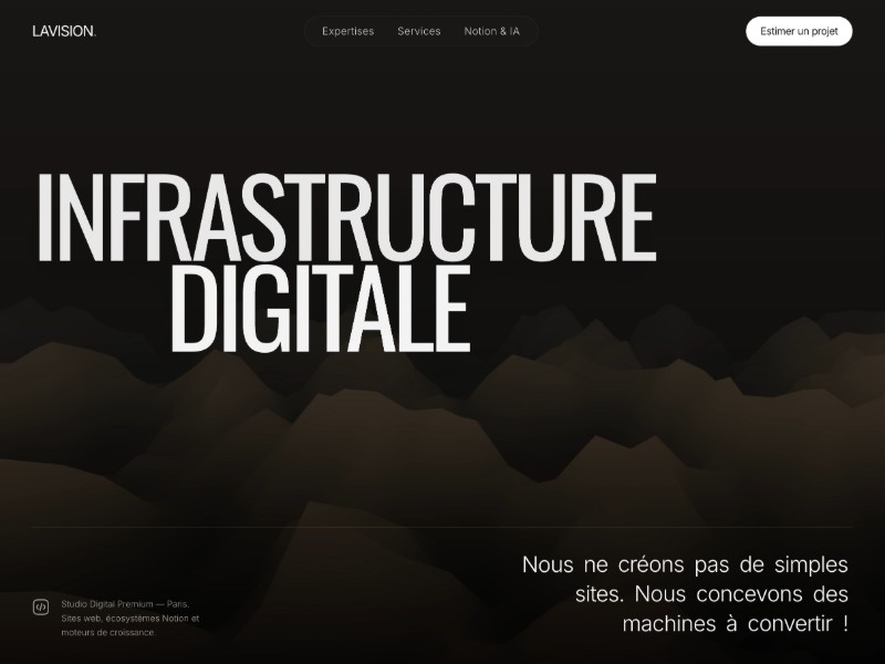 Preview for La vision studio agence marketing web