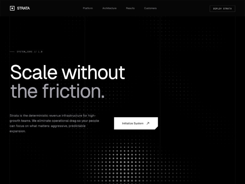 Preview for Revenue Infrastructure Landing Page Template