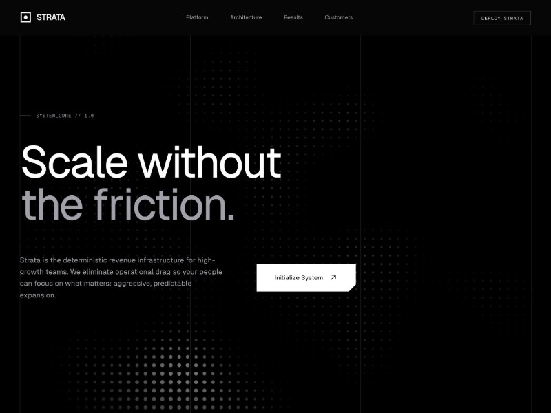 Preview for Revenue Infrastructure Landing Page Template