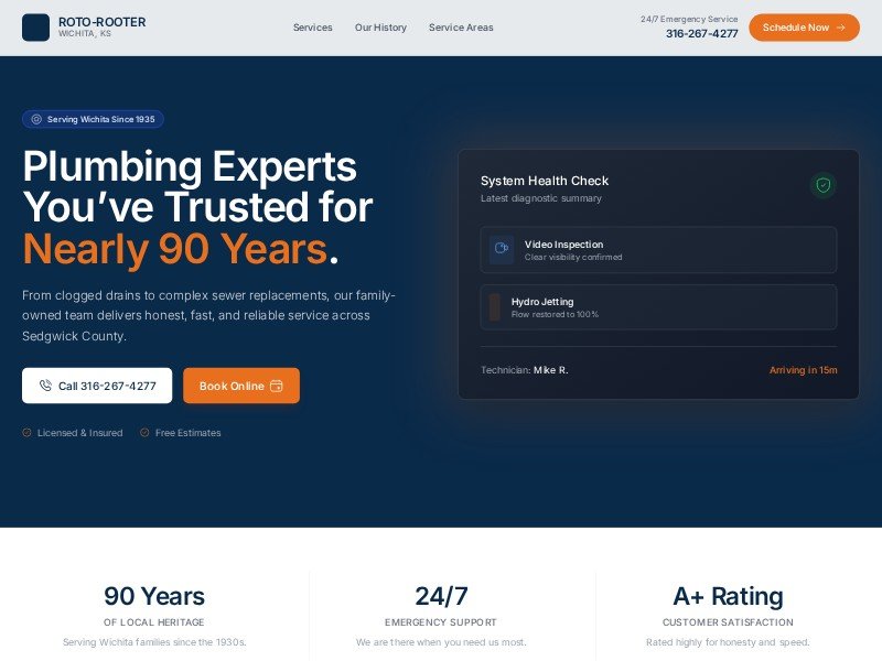 Preview for Local Plumbing Services Landing Page Template