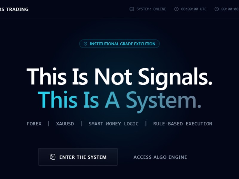 Preview for Forex Trading System Landing Page Template