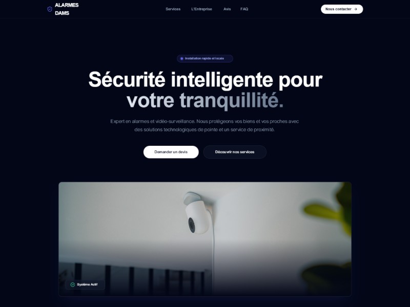 Preview for Security Services Landing Page Template