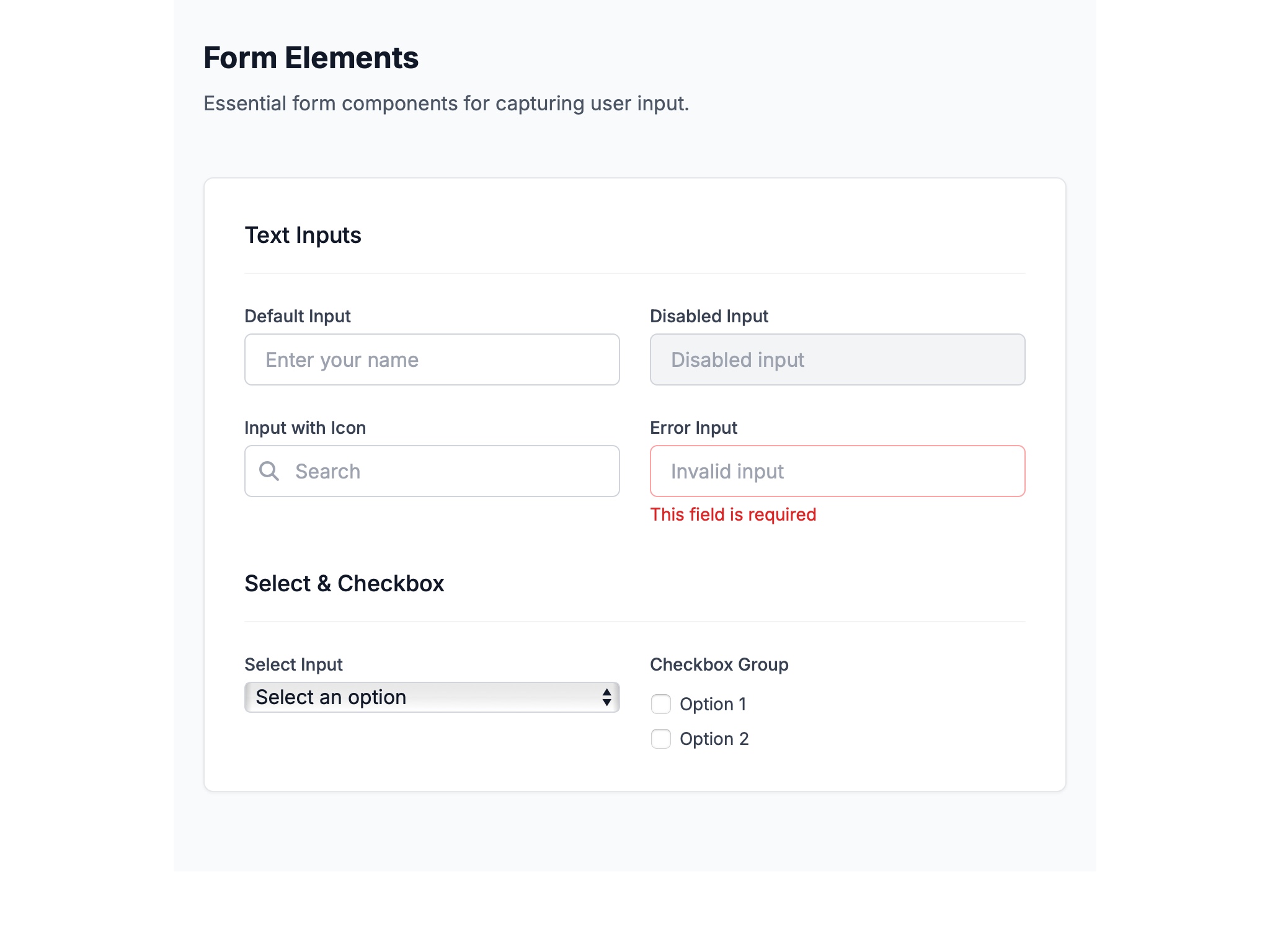 Preview for UI Components Library Showcase