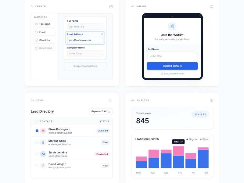 Preview for SaaS Lead Capture Landing Page Template