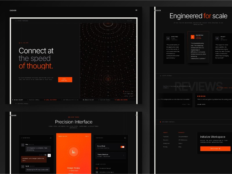 Preview for Team Messaging Landing Page Template