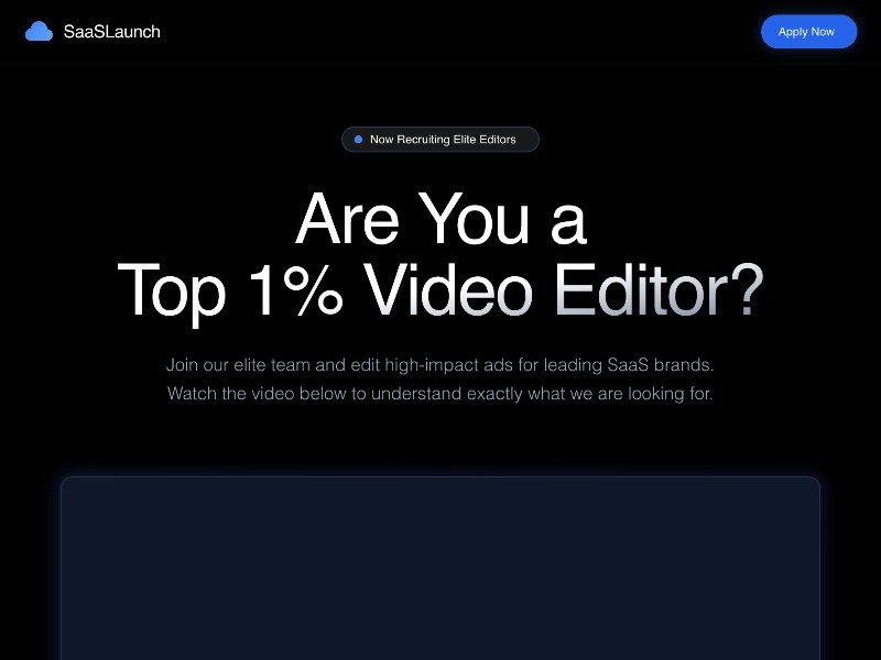 Preview for SaaSLaunch Hiring Editors