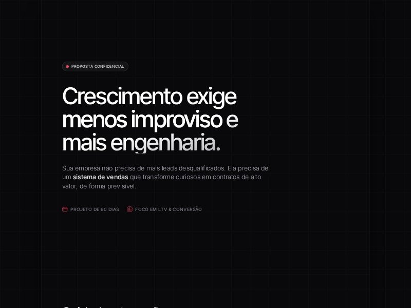 Preview for Sales Consulting Proposal Landing Page Template