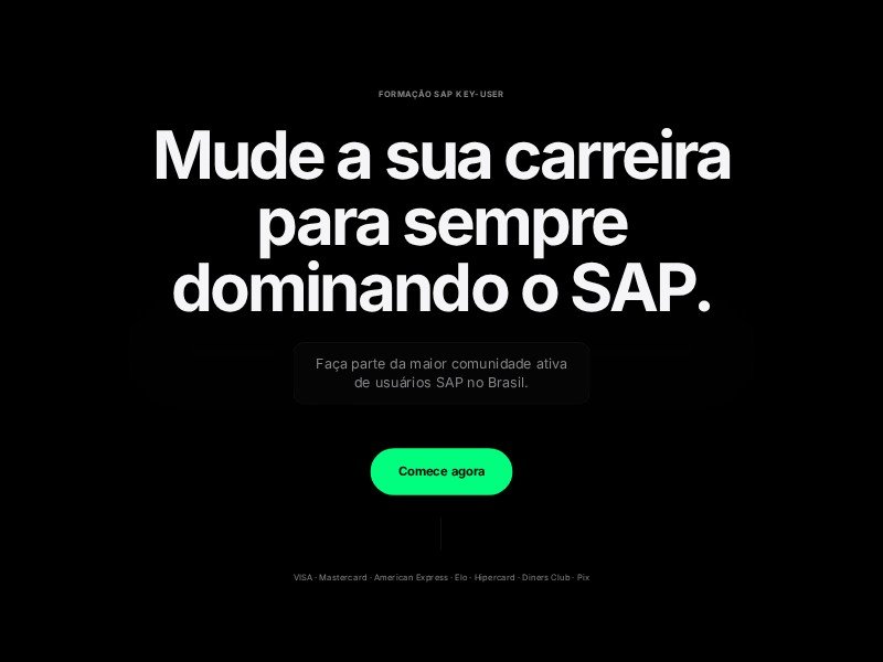 Preview for SAP Key-User Course Landing Page Template