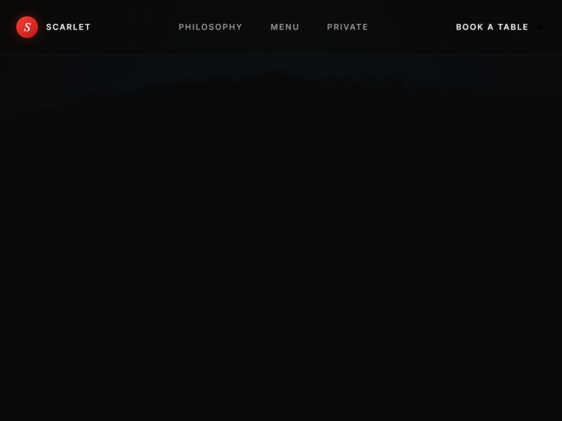 Preview for Fine Dining Restaurant Landing Page Template