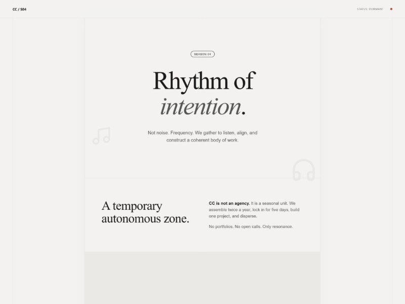 Preview for Seasonal Creative Collective Landing Page Template