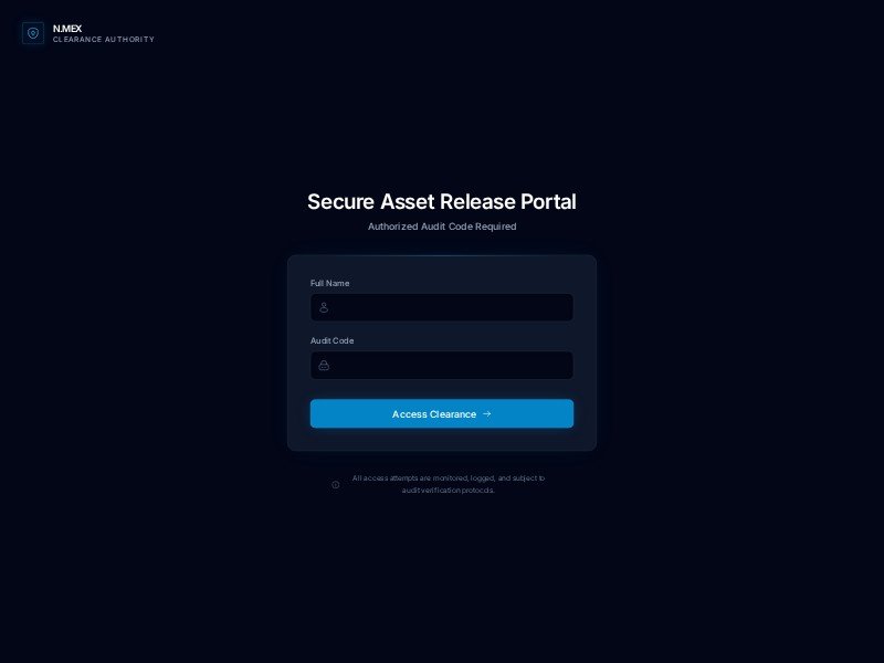 Preview for Secure Access Portal UI Template