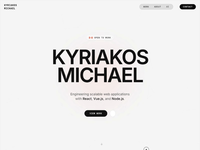 Preview for Senior Software Engineer Portfolio Template