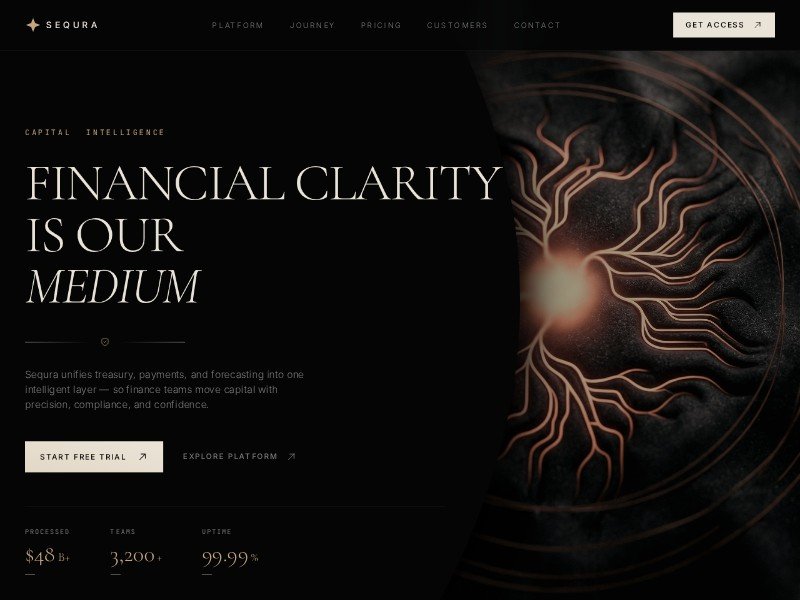 Sequra Financial Intelligence Landing Page Template