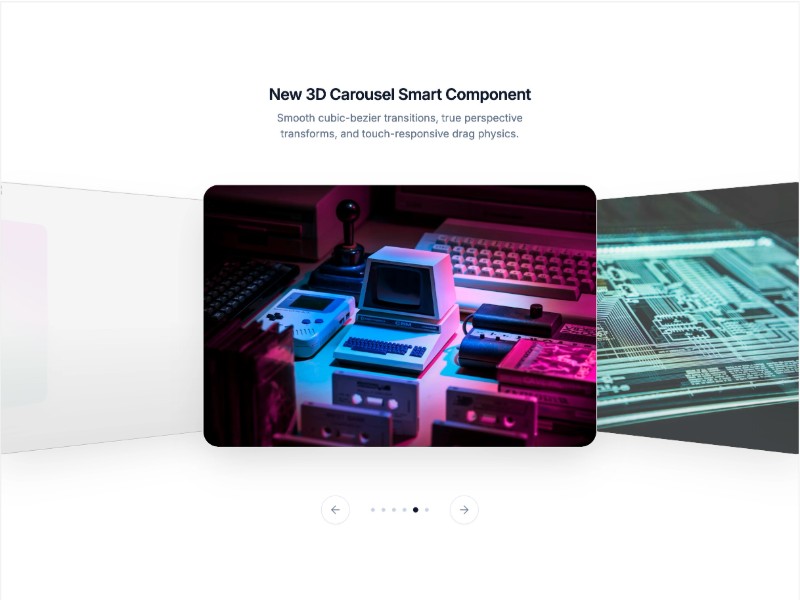 Preview for 3D Carousel UI Component Template