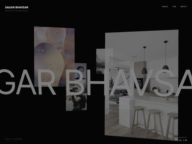 Preview for 3D Portfolio Landing Page Template