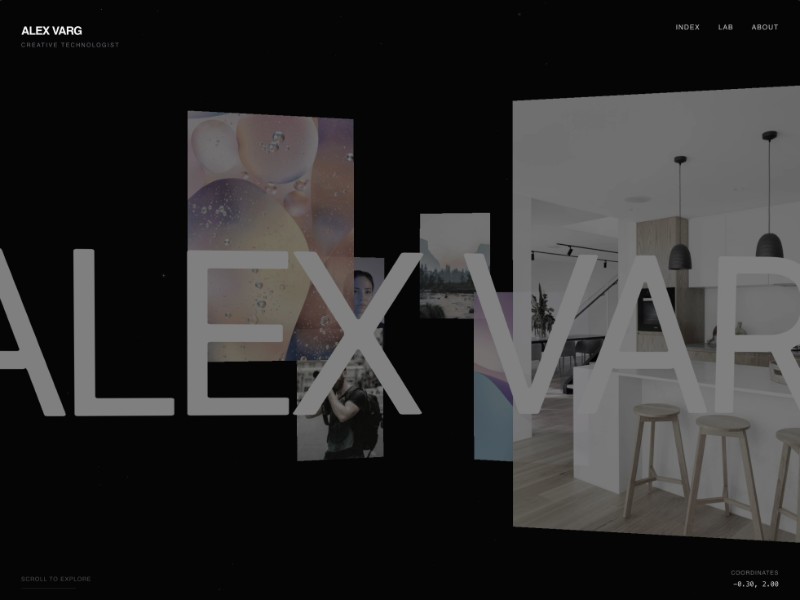 Preview for 3D Portfolio Website Template