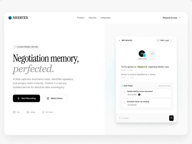 Preview for AI Negotiation SaaS Landing Page Template