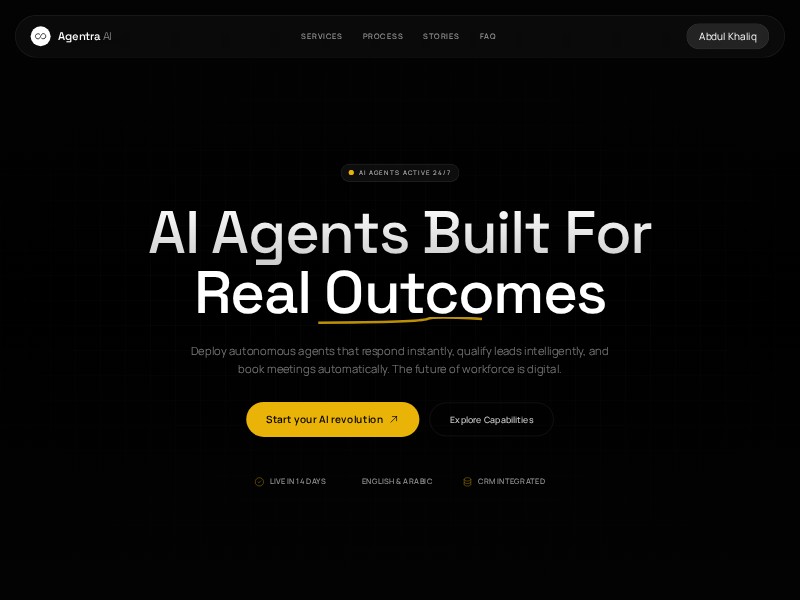 Preview for AI Automation Agency Landing Page Template